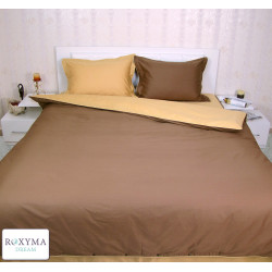 Комплект спално бельо ПАМУЧЕН сатен - ДВУЦВЕТЕН